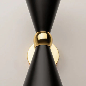 Wall Lamp with Gold Finish and Black Metal Shades – Vesper | Maytoni