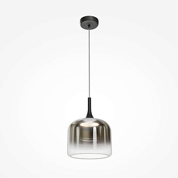 Pendant Lamp Black Metal Crystal Shade Height Adjustable – Spirito | Maytoni