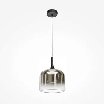 Pendant Lamp Black Metal Crystal Shade Height Adjustable – Spirito | Maytoni