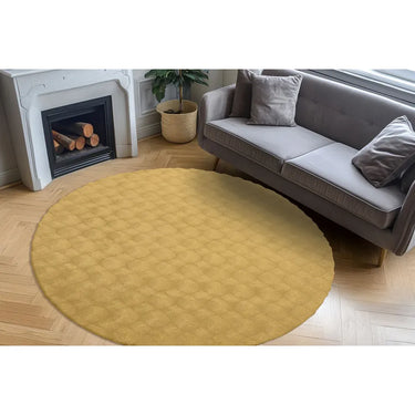 Teppich – Honigfarbener Luxus, Weicher Hochflor, Baumwollmix 200 cm - Glow 825 | Kayoom