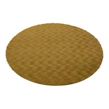 Teppich – Honigfarbener Luxus, Weicher Hochflor, Baumwollmix 120 cm - Glow 825 | Kayoom
