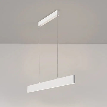Pendant lamp White metal housing with opal acrylic diffuser, integrated LED and modern design – Arc | Maytoni