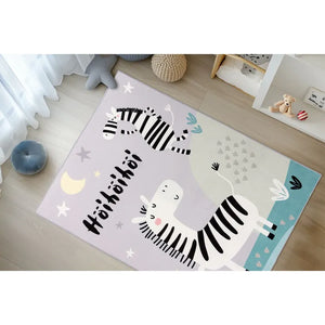 Carpet with cotton backing, easy-care surface and children's motif – Wonder 128 | Kayoom