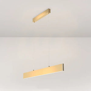 Pendelleuchte – Mattgold Finish, Metallgehäuse, 23 W Leistung, 100 cm Höhe, Warmweiß - Step | Maytoni