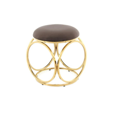 Hocker Samtbezug Edelstahlgestell in Roségold Drehfunktion Stauraum – Whitney 325 | Kayoom - Esszett Luxury | Stilvolles Wohnen mit Charakter