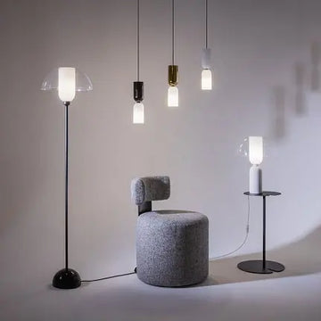 Tischleuchte – Weißes Metall, Keramik und Glas, 1× E14 Fassung, 40 W Leistung, Ø30 cm - Memory | Maytoni