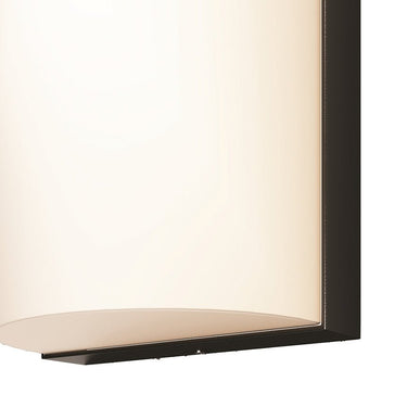 Wandleuchte mit graphitfarbenem Aluminiumgehäuse und abgerundetem matt - weißen Diffusor – Badd | Maytoni - Esszett Luxury | Stilvolles Wohnen mit Charakter