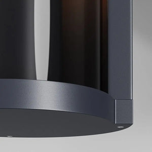 Wall light with graphite-colored aluminum body and plastic body with clear diffuser – Conf | Maytoni