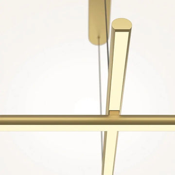 Pendant Lamp Metal with Satin Brass Finish Modern Design & Integrated LED – Radiance | Maytoni