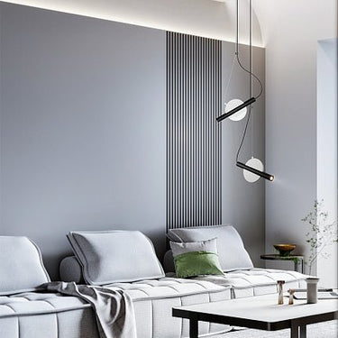 Pendelleuchte Weißes zylindrisches Metallgehäuse Verstellbarer schwarzer LED - Kopf & Modernes Design – Enigma | Maytoni - Esszett Luxury | Stilvolles Wohnen mit Charakter