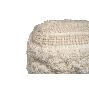 Hocker Wolle Handgefertigt Boho - Design Fransen & Quasten – Bohist 125 | Kayoom - Esszett Luxury | Stilvolles Wohnen mit Charakter