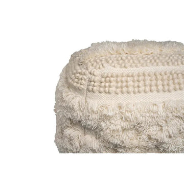 Hocker Wolle Handgefertigt Boho - Design Fransen & Quasten – Bohist 125 | Kayoom - Esszett Luxury | Stilvolles Wohnen mit Charakter
