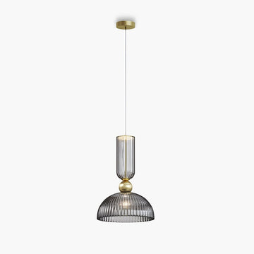 Pendelleuchte Goldfarbener Metallrahmen Rauchgrauer Glasschirm 2×E14 40 W – Antic | Maytoni - Esszett Luxury | Stilvolles Wohnen mit Charakter