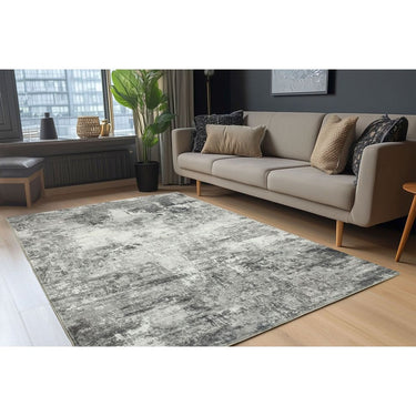 Teppich – Minimalistisches Design, Kurzflor Struktur, Graue Optik, 80 x 150 cm - Elegantica 330 | Kayoom