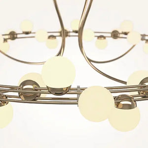 Deckenleuchte – Gold Finish, Edelstahlgehäuse, 72 W Leistung, 25 cm Höhe, 360° Licht - Tessara | Maytoni