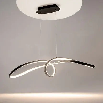 Pendant Lamp Black Rectangular Frame with Crystal Diffusers and LED – MOD156PL-L52B4K | Maytoni