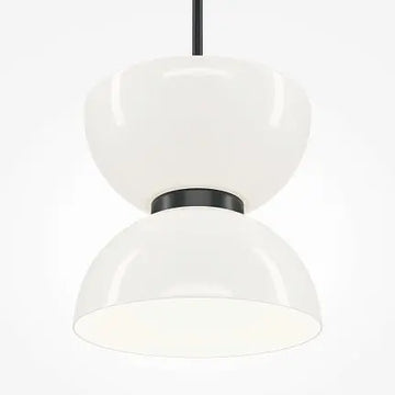 Pendant Lamp Black Metal Marble Base & White Glass Diffuser – Kyoto MOD178PL-L11B3K | Maytoni