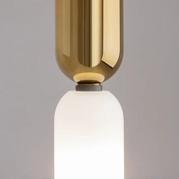 Pendelleuchte – Gold-Schwarz, Glasschirm, 1× E14, 40 W, Ø8 cm - Memory | Maytoni
