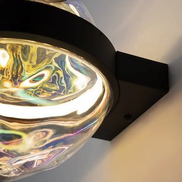 Wall light Black, metal frame, integrated 6W LED 2700K, modern – Misterio | Maytoni