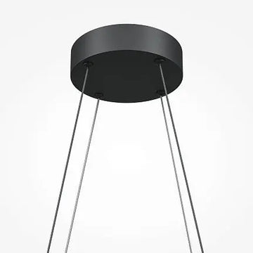 Pendant Lamp Matte Black Finish Linear Design & Integrated LED – Halo | Maytoni