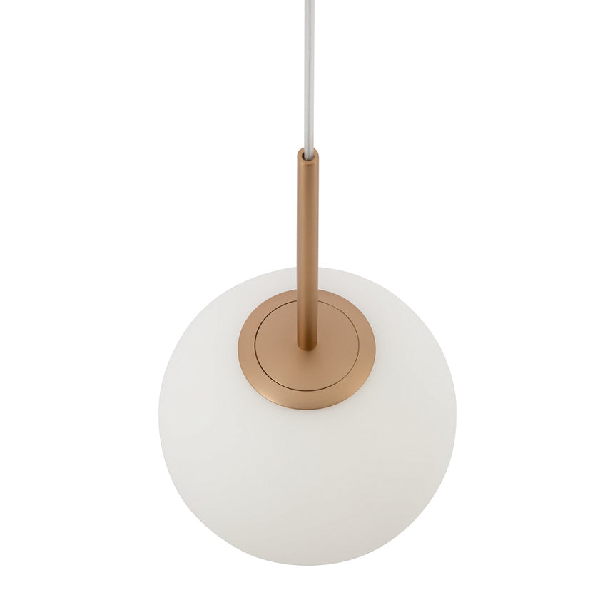 Pendant Lamp Modern Gold Metal Matt White Glass LED 40W – Basic Form | Maytoni