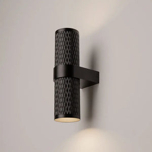 Wandleuchte – Schwarzes Aluminium, 2× GU10 Fassung, 10 W Leistung - Focus Design | Maytoni