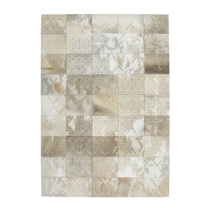 Teppich – Beige Leder, Natürliche Struktur, Premium Design, 180 cm - Cobra 343 | Kayoom