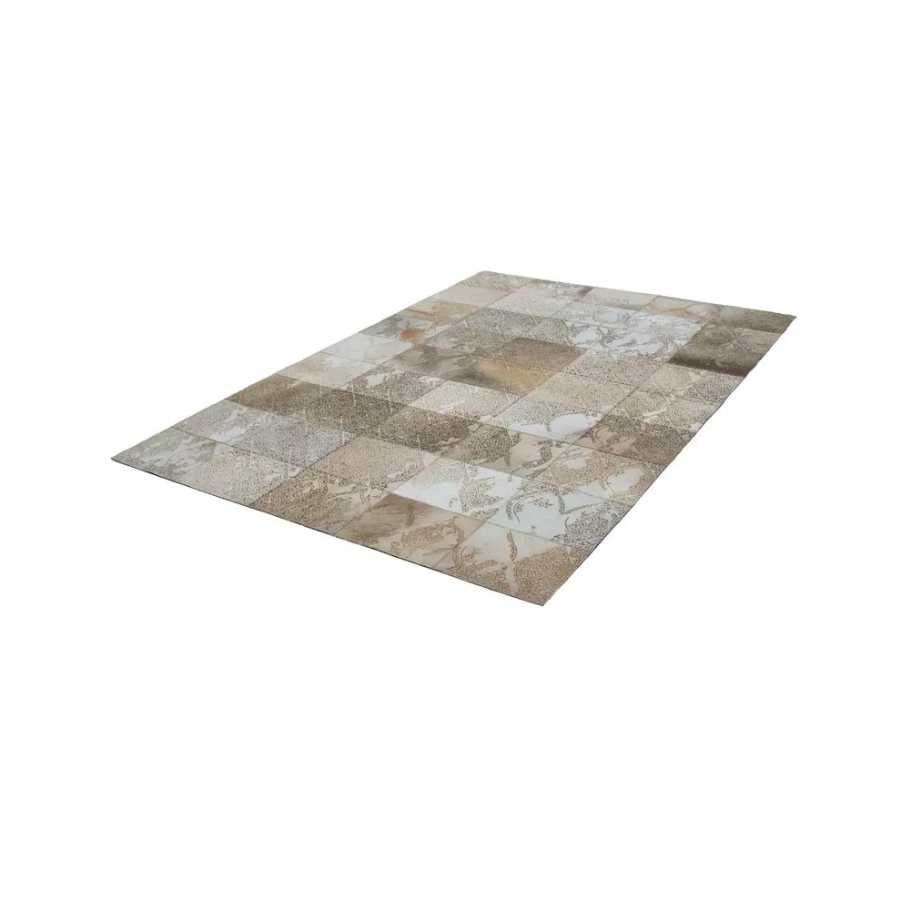 Teppich – Beige Leder, Natürliche Struktur, Premium Design, 180 cm - Cobra 343 | Kayoom