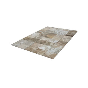 Teppich – Beige Leder, Natürliche Struktur, Premium Design, 180 cm - Cobra 343 | Kayoom