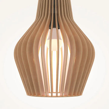 Oak Pendant Lamp 5-Layer Plywood Modern Design & Integrated LED – Roots | Maytoni