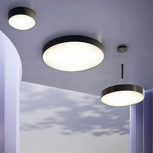 Black aluminum ceiling light with integrated 48W LED and neutral white light – Zon | Maytoni