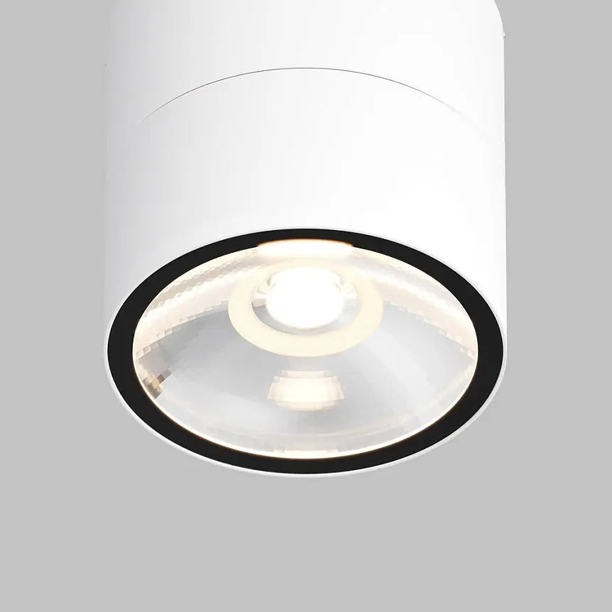 Deckenleuchte – Weißes Metall mit Glas, 12 W LED, Warmweiß, 10,8 cm Höhe - Spin | Maytoni