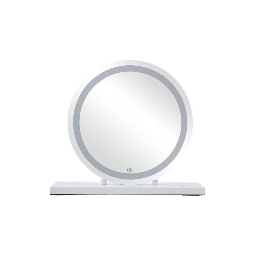 Spiegel mit LED - Ringlicht stufenlos dimmierbar & schwarzer Metallrahmen – Glamory 125 | Kayoom - Esszett Luxury | Stilvolles Wohnen mit Charakter