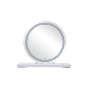 Spiegel mit LED - Ringlicht stufenlos dimmierbar & schwarzer Metallrahmen – Glamory 125 | Kayoom - Esszett Luxury | Stilvolles Wohnen mit Charakter