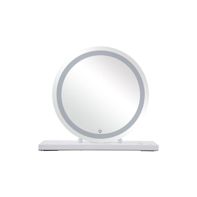 Spiegel mit LED - Ringlicht stufenlos dimmierbar & schwarzer Metallrahmen – Glamory 125 | Kayoom - Esszett Luxury | Stilvolles Wohnen mit Charakter