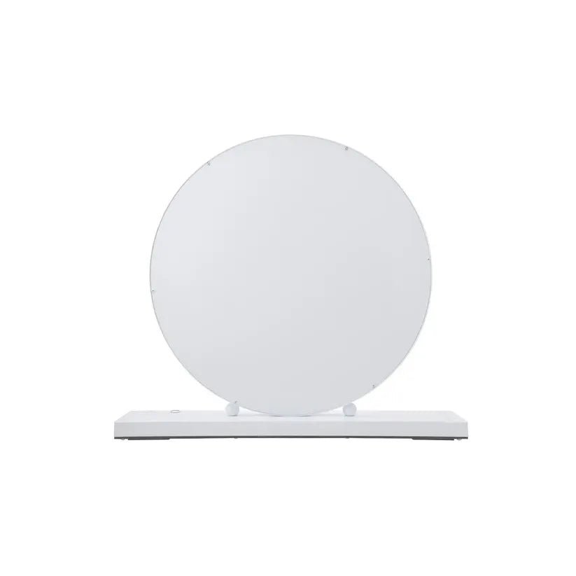 Spiegel mit LED - Ringlicht stufenlos dimmierbar & schwarzer Metallrahmen – Glamory 125 | Kayoom - Esszett Luxury | Stilvolles Wohnen mit Charakter
