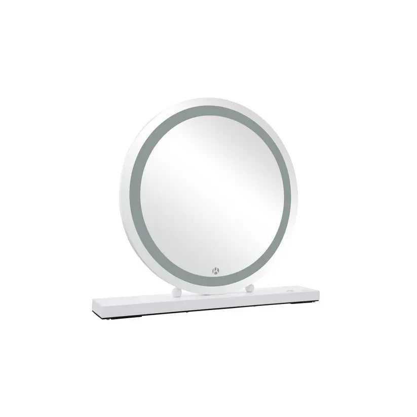 Spiegel mit LED - Ringlicht stufenlos dimmierbar & schwarzer Metallrahmen – Glamory 125 | Kayoom - Esszett Luxury | Stilvolles Wohnen mit Charakter