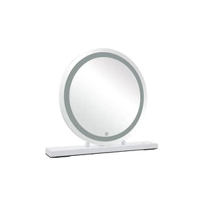Spiegel mit LED - Ringlicht stufenlos dimmierbar & schwarzer Metallrahmen – Glamory 125 | Kayoom - Esszett Luxury | Stilvolles Wohnen mit Charakter