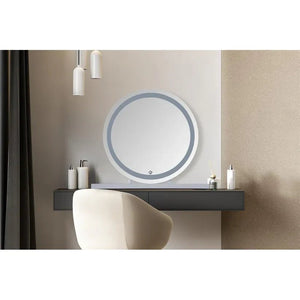 Spiegel mit LED - Ringlicht stufenlos dimmierbar & schwarzer Metallrahmen – Glamory 125 | Kayoom - Esszett Luxury | Stilvolles Wohnen mit Charakter