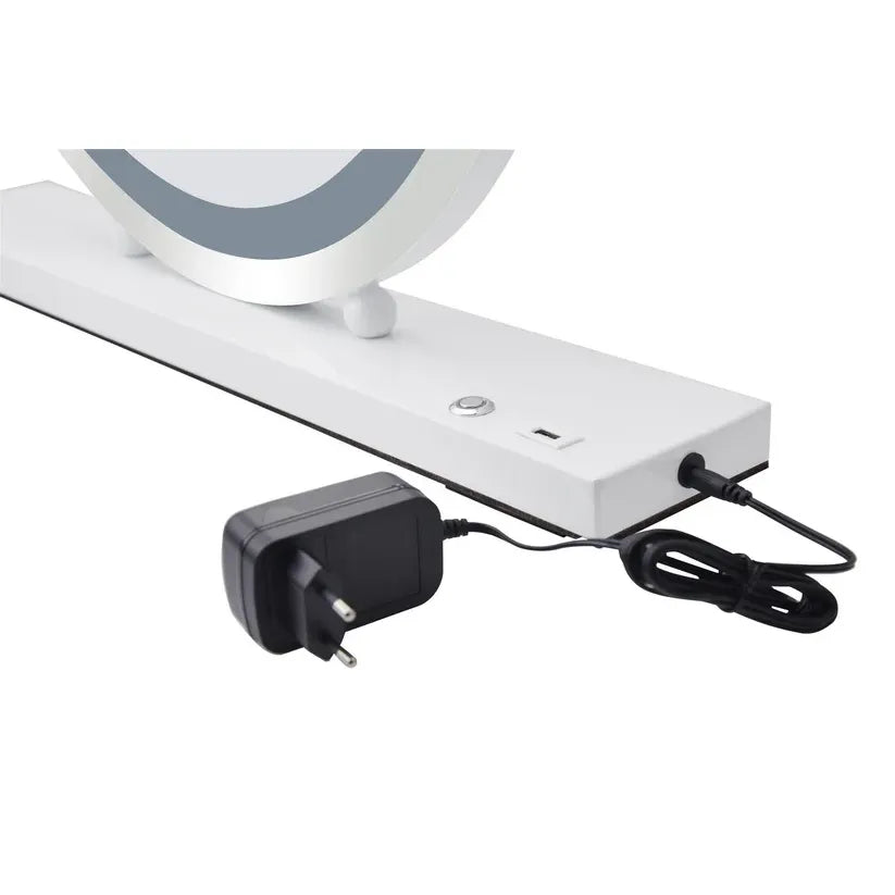 Spiegel mit LED - Ringlicht stufenlos dimmierbar & schwarzer Metallrahmen – Glamory 125 | Kayoom - Esszett Luxury | Stilvolles Wohnen mit Charakter