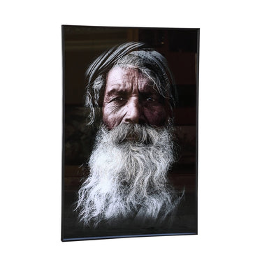 Glas - Wandbild - Indian Man von PTMD - Esszett Luxury | Stilvolles Wohnen mit Charakter
