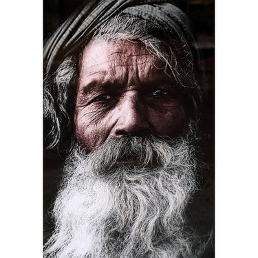 Glas - Wandbild - Indian Man von PTMD - Esszett Luxury | Stilvolles Wohnen mit Charakter