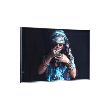 Glas - Wandbild - Woman blue von PTMD - Esszett Luxury | Stilvolles Wohnen mit Charakter