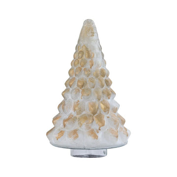 Glasbaum Statue - Ozain creme M von PTMD - Esszett Luxury | Stilvolles Wohnen mit Charakter