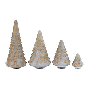 Glasbaum Statue - Ozain creme M von PTMD - Esszett Luxury | Stilvolles Wohnen mit Charakter