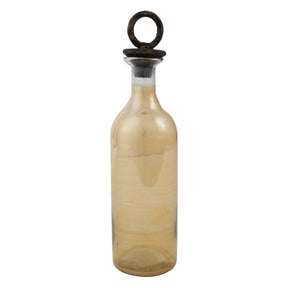 Glasflasche mit Deckel - Phil Gold Rund von PTMD - Esszett Luxury | Stilvolles Wohnen mit Charakter