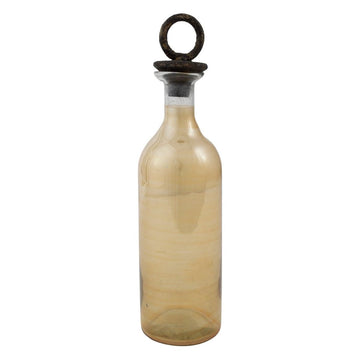 Glasflasche mit Deckel - Phil Gold Rund von PTMD - Esszett Luxury | Stilvolles Wohnen mit Charakter