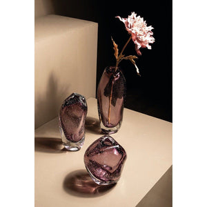 Glasvase - Bryce Purple 15.0 x 14.0 x 33.5 cm von PTMD - Esszett Luxury | Stilvolles Wohnen mit Charakter