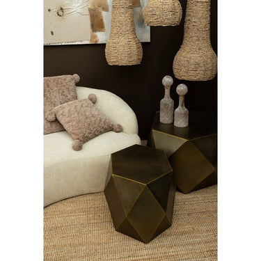 Glasvase - Cianna Brown 12.5 x 12.5 x 37.0 cm Matt von PTMD - Esszett Luxury | Stilvolles Wohnen mit Charakter
