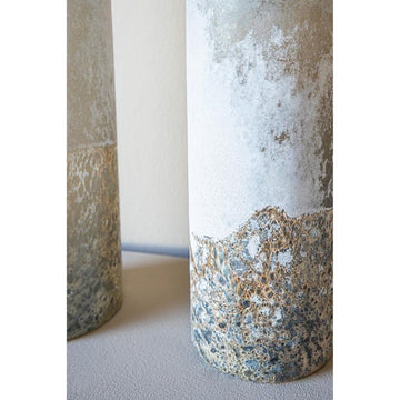 Glasvase - Loek Grey S (Ø11 x 25 cm) von PTMD - Esszett Luxury | Stilvolles Wohnen mit Charakter